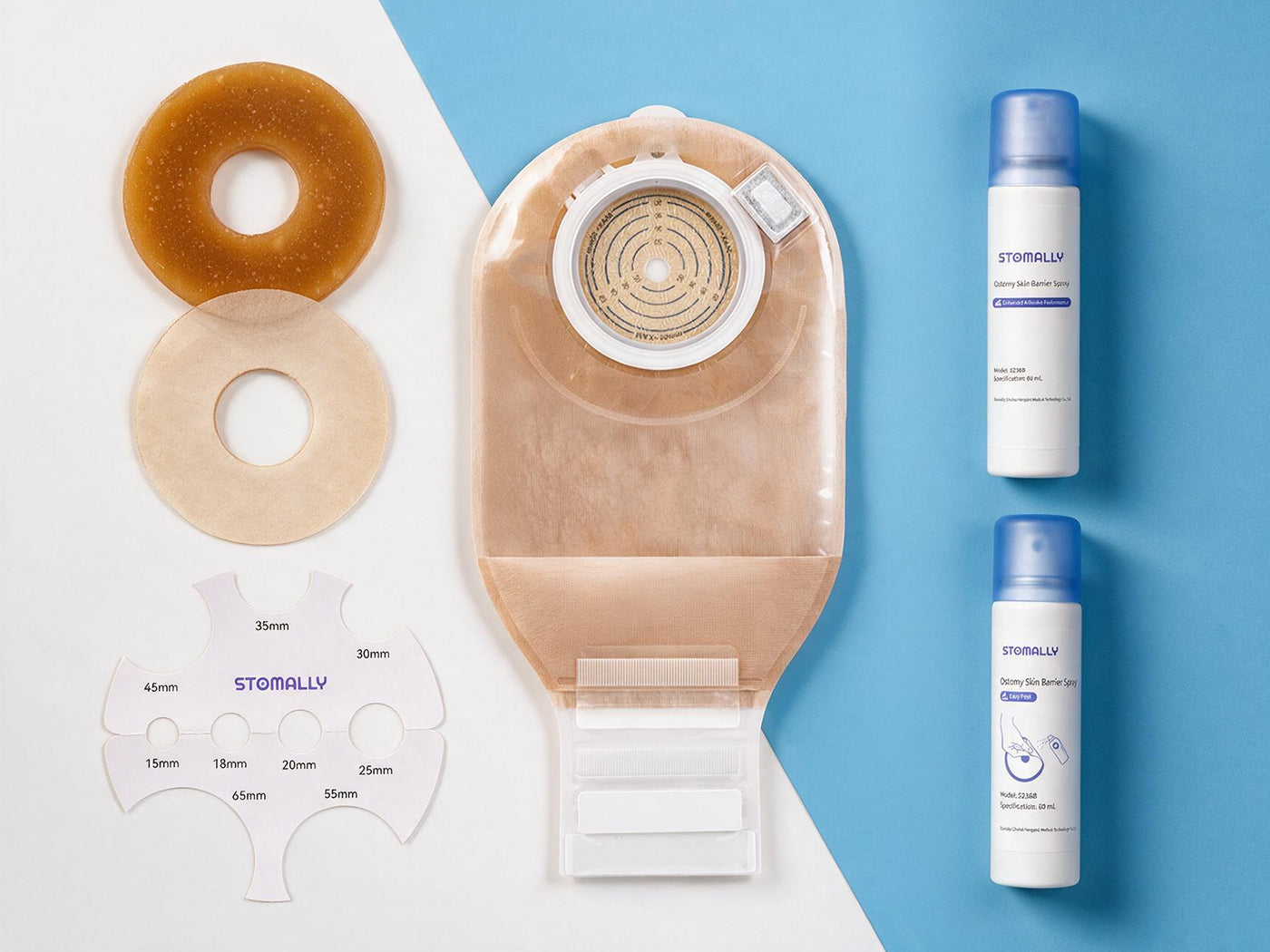 Ostomy pouch and accessory components for system identification