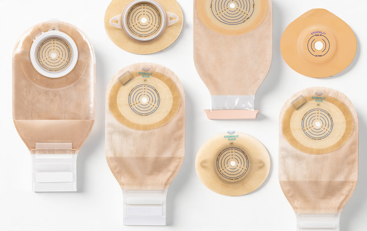 Generic ostomy pouching systems arranged for education